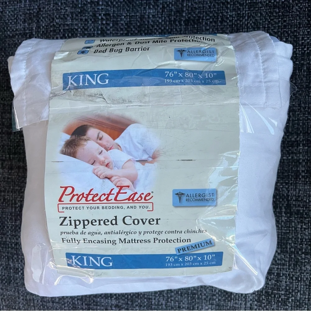 ProtectEase Waterproof Dust Mite and Bed Bug Mattress Protector- King